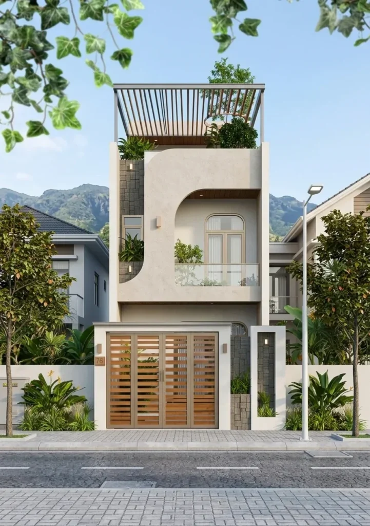 mặt tiền nhà ống 2 tầng đơn giản (3)