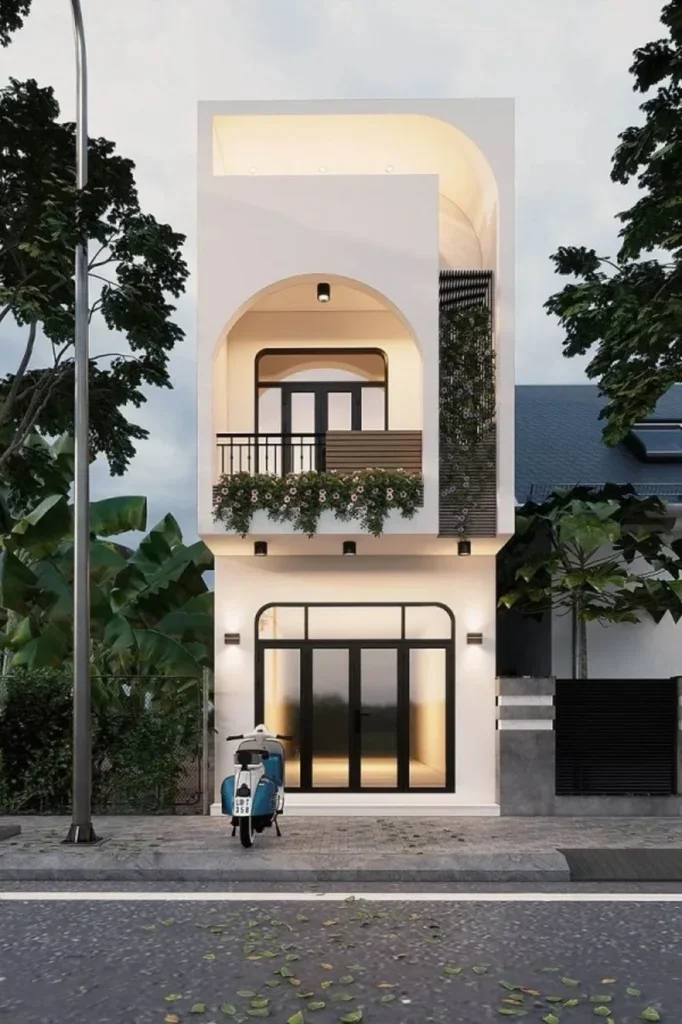mặt tiền nhà ống 2 tầng đơn giản (2)