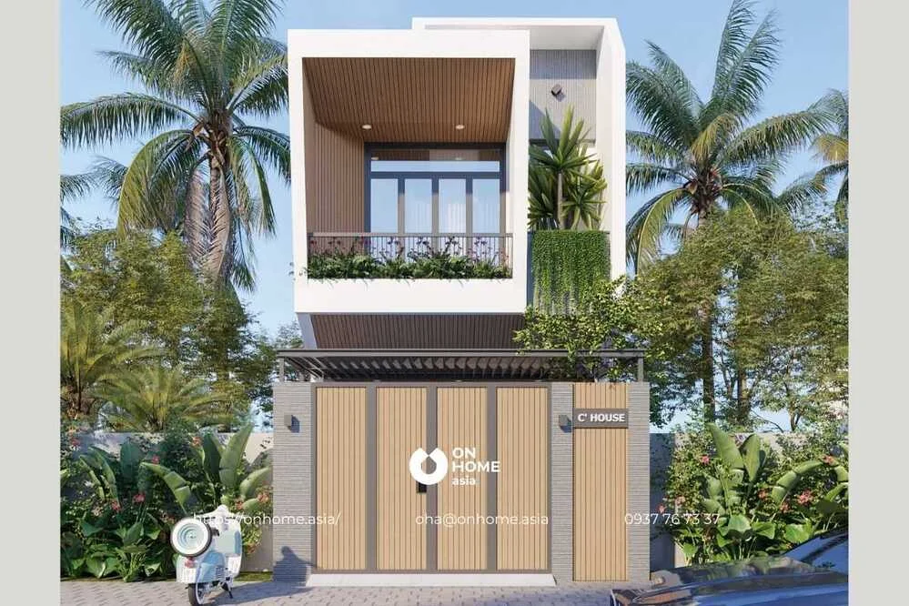 Nhà ống 2 tầng 3 phòng ngủ đơn giản mà đẹp