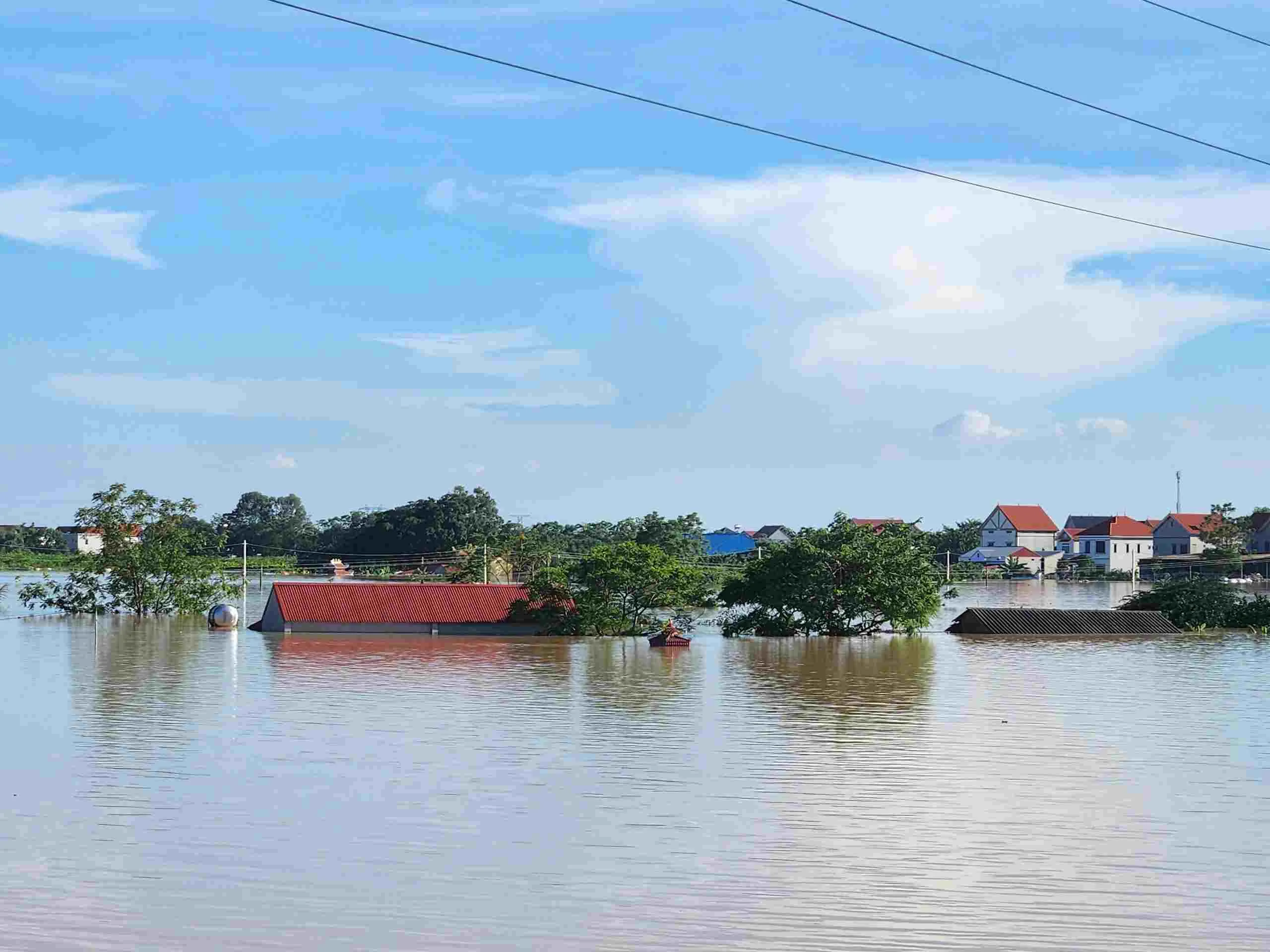 Hình ảnh ngập lụt lịch sử tại Bắc Ninh (2)