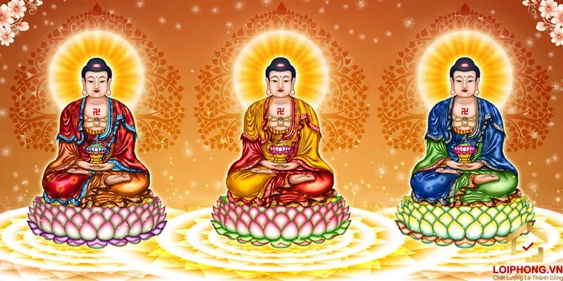 Hình ảnh Tam Thế Phật đẹp số 01