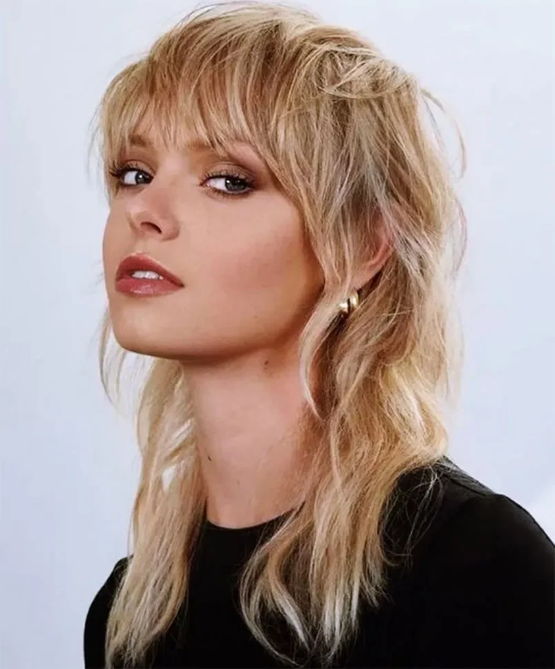 15+ kiểu tóc mullet layer nữ mặt tròn trẻ trung, rất phổ biến - 15