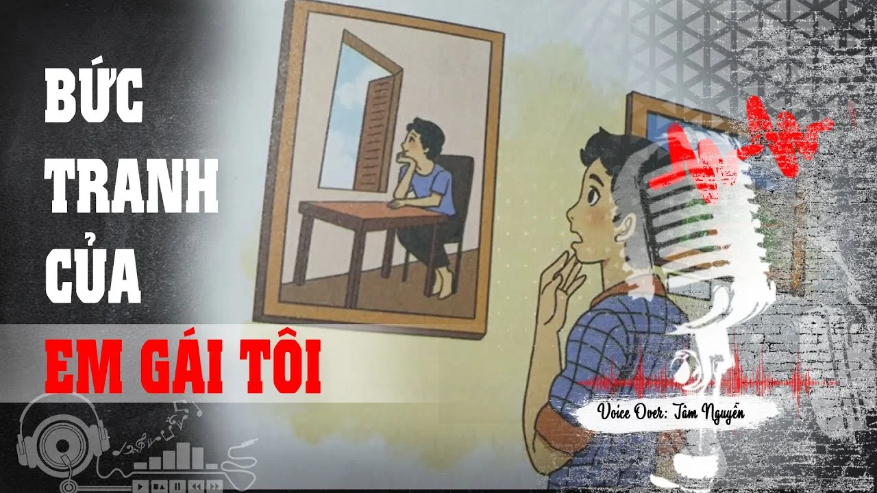Hình ảnh minh họa cho tác phẩm bức tranh của em gái tôi với phong cách nghệ thuật độc đáo