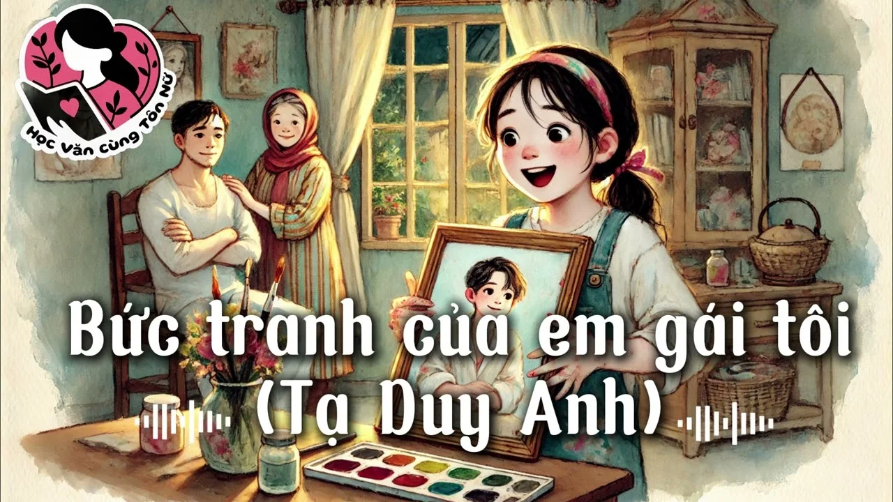 Hình ảnh minh họa cho tác phẩm Bức tranh của em gái tôi của Tạ Duy Anh.