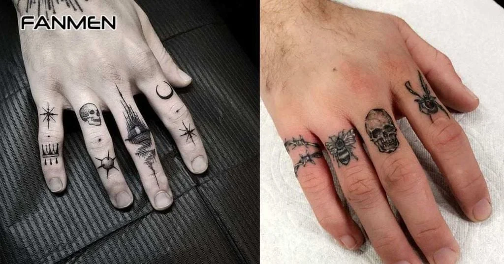 Hình xăm mini ở ngón tay