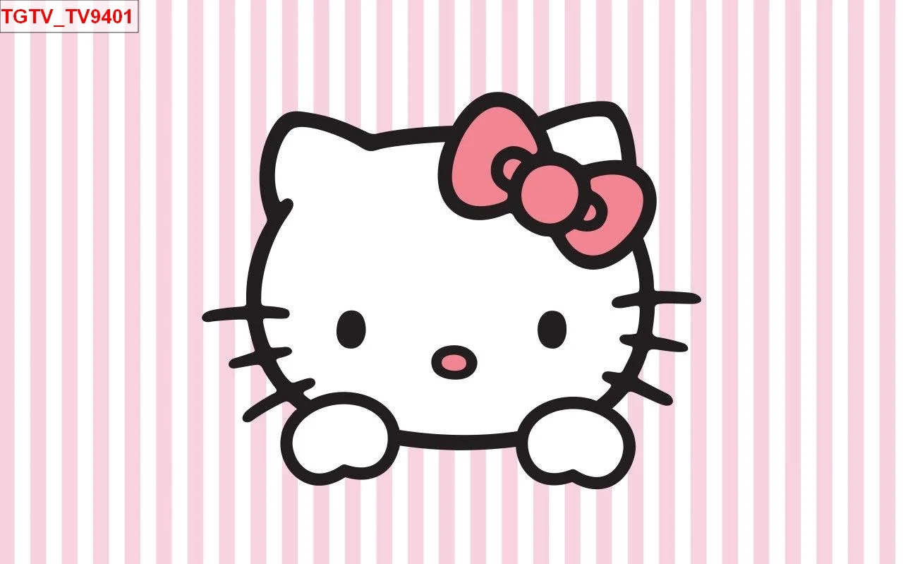 Tranh dán tường Hello Kitty Ngọt Ngào, Xinh Xắn, Đáng Yêu Làm Sao