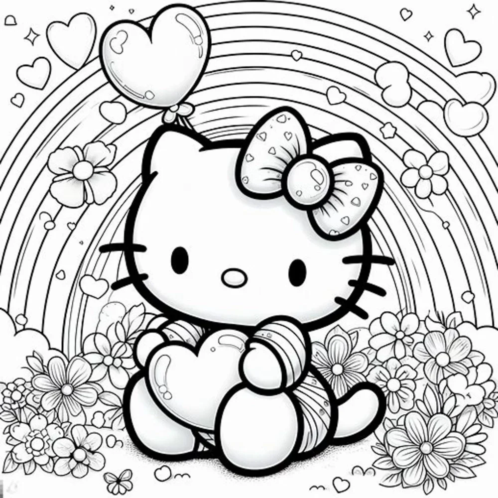 Gia đình Hello Kitty quây quần bên bàn ăn ấm cúng