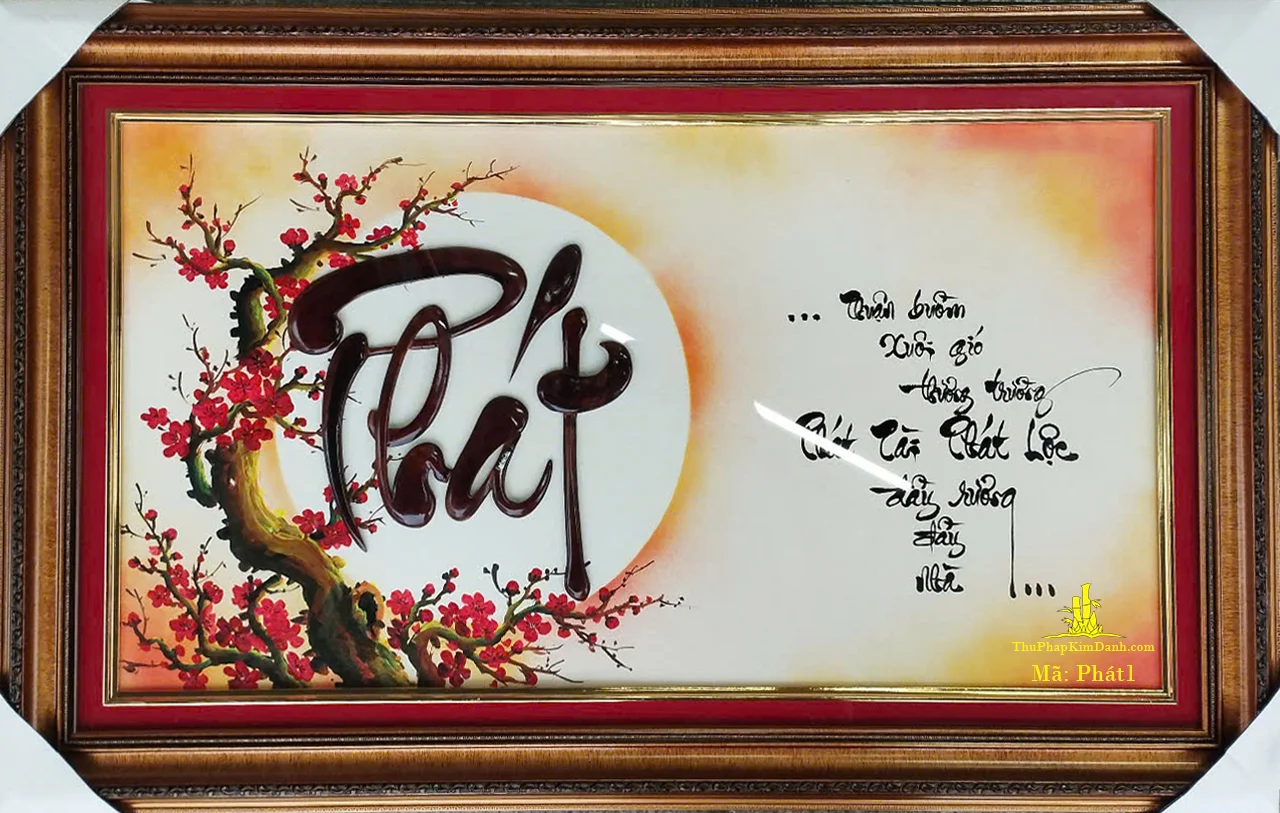 Tranh thư pháp chữ Phát - Mã P1 - Quà tặng khai trương