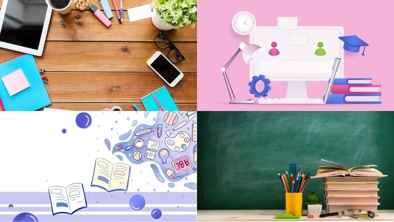 Tổng hợp hình ảnh dụng cụ và không gian học tập