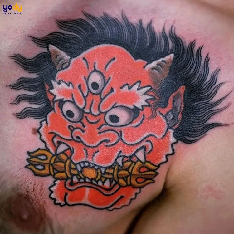 Hình xăm geisha mặt quỷ