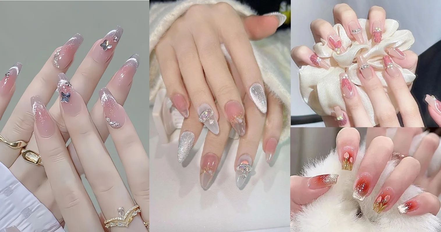 99+ mẫu nail thạch hồng, mắt mèo hot trend 2024 cho team điệu đà - BlogAnChoi