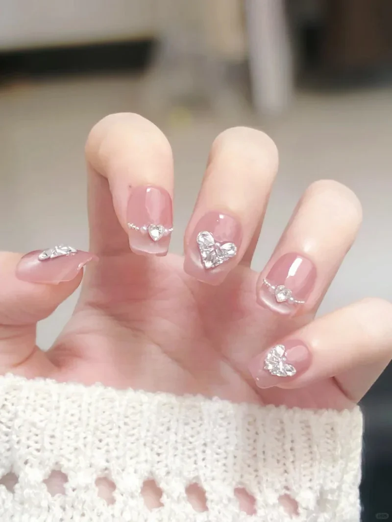 nail màu hồng thạch (7)