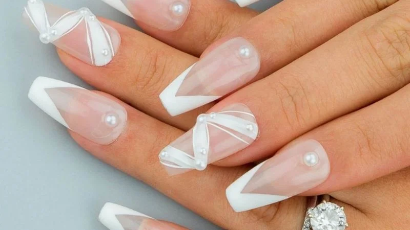 Top 50+ mẫu nail cô dâu nhẹ nhàng, xinh xắn trong ngày trọng đại