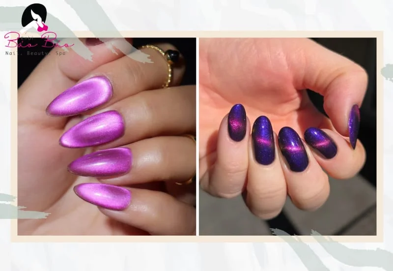 Nail mắt mèo hiệu ứng cực quang