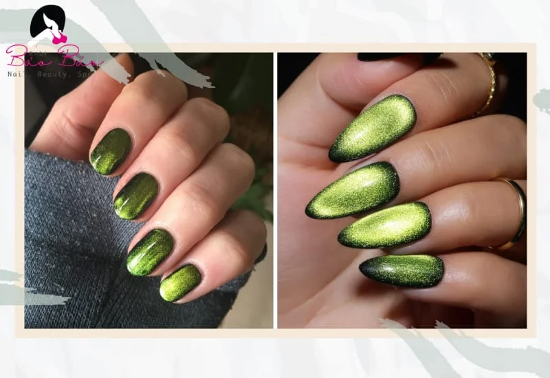 Nail mắt mèo xanh rêu
