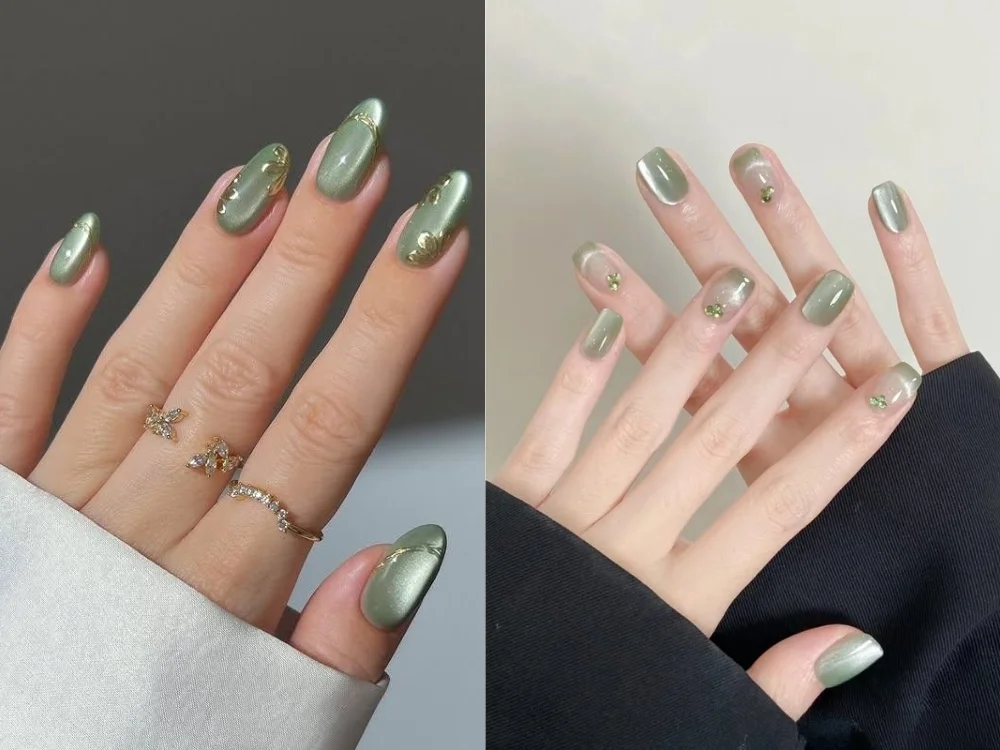 101+ Mẫu nail mắt mèo sành điệu, trendy, cuốn hút ánh nhìn