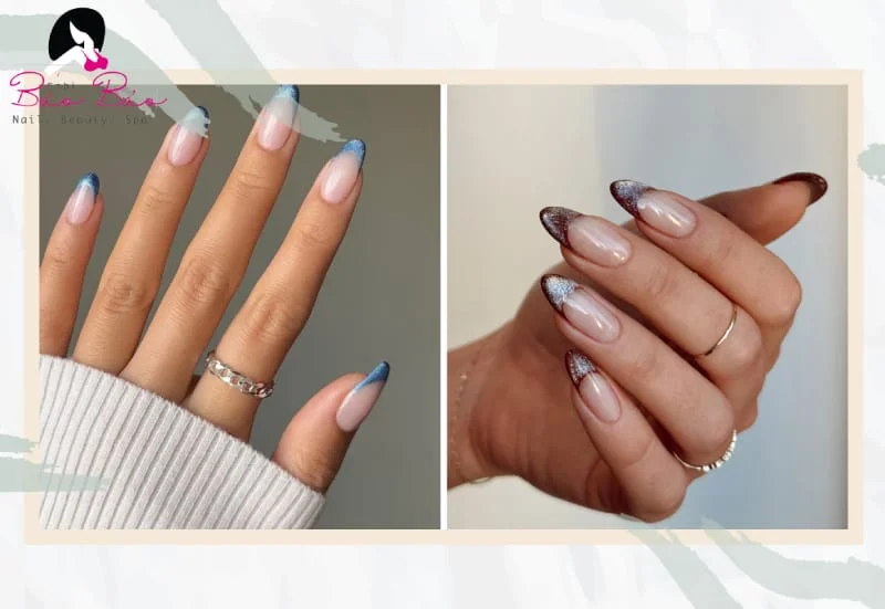 Nail mắt mèo kiểu French