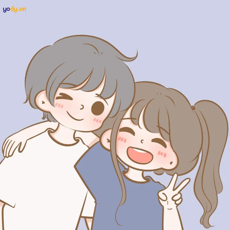 Hình ảnh đại diện hài cho cặp đôi lãng mạn