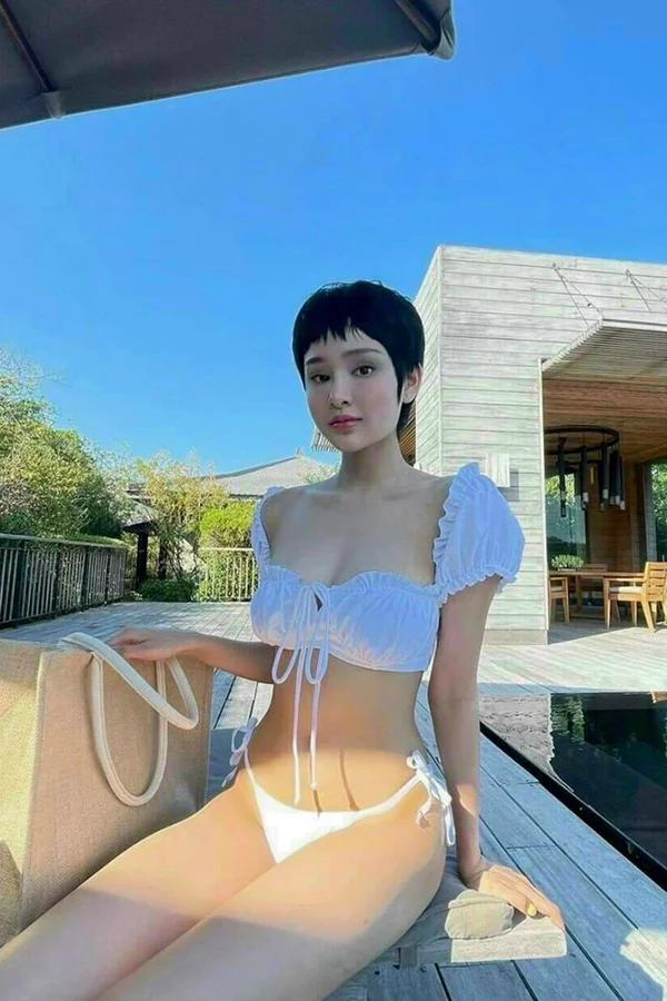 Bikini 2 mảnh bèo nhún rút dây