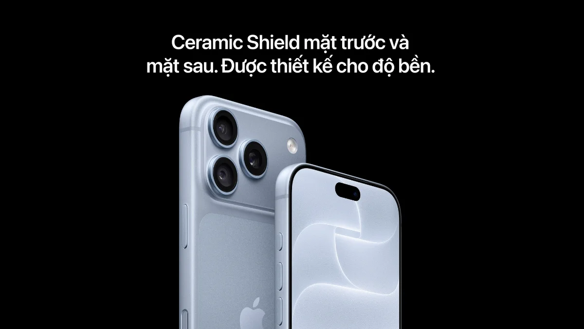 Tất cả trong một thiết kế nguyên khối bền bỉ với Ceramic Shield ở mặt trước và mặt sau