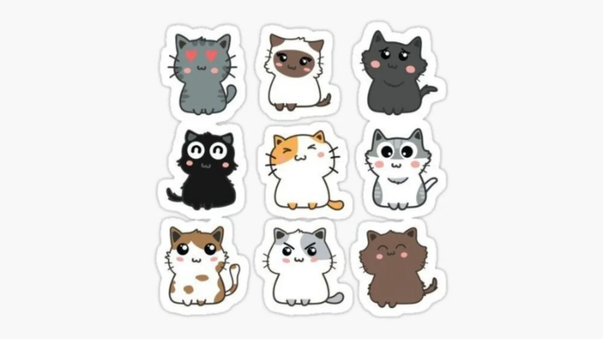 Hình mèo chibi cute 3