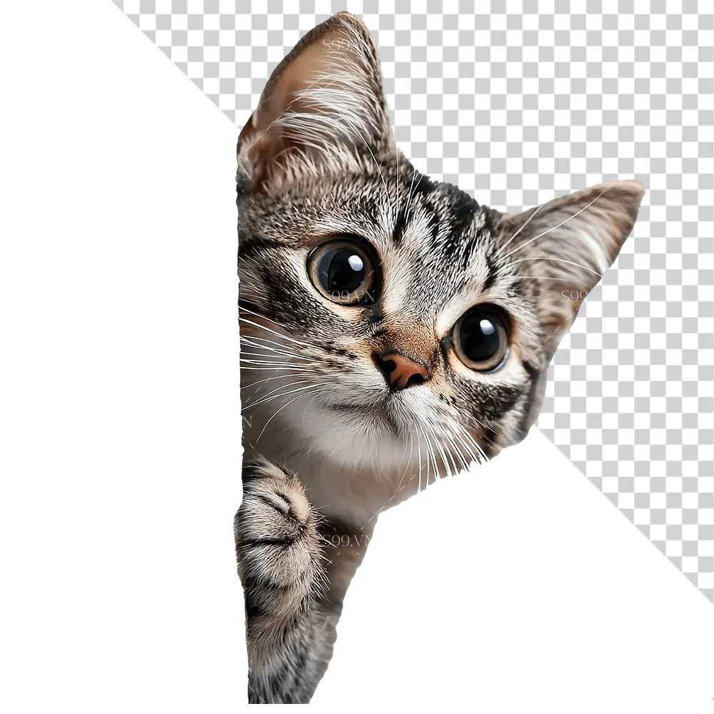 Hình ảnh con mèo con dễ thương file PNG mẫu số 320