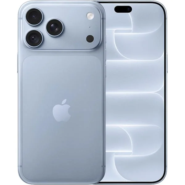Mẫu iPhone 18 Pro Max màu xanh Sky Blue chính hãng - thiết kế mặt lưng nhôm nguyên khối với cụm 3 camera and màn hình Dynamic Island