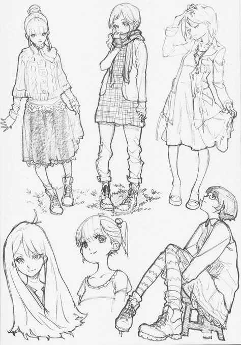 dáng người anime