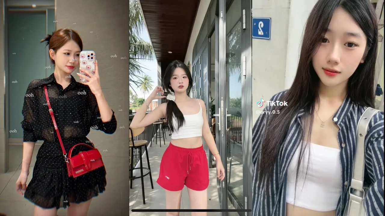 Nhóm gái xinh diện đồ thời trang dạo phố