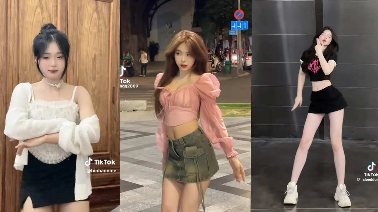 Gái xinh nhảy múa cực cuốn hút trên nền nhạc TikTok