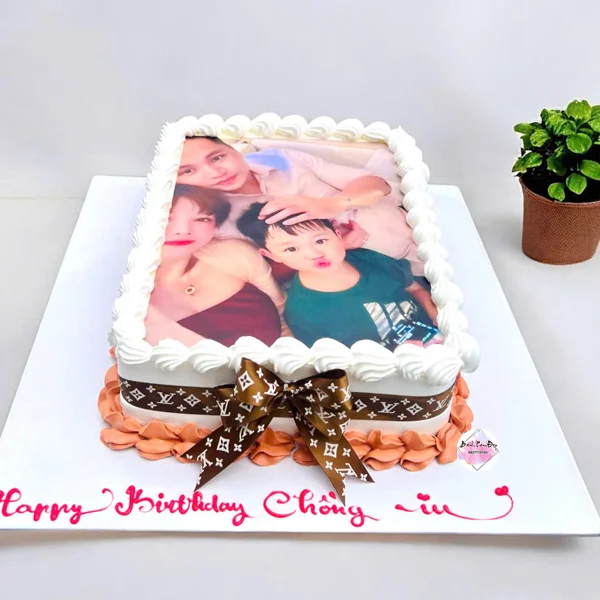 Bánh Sinh Nhật Tặng Chồng In Ảnh