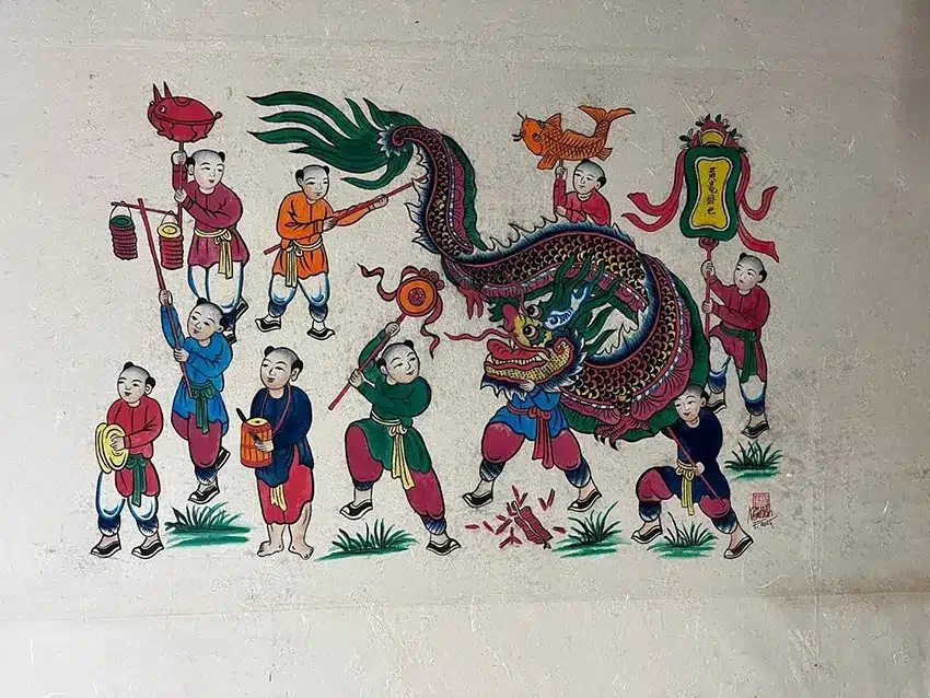 Tranh dân gian Hàng Trống – Nét vẽ của phố cổ, hơi thở của người Hà Nội xưa - Tre trúc Ngọc Dương
