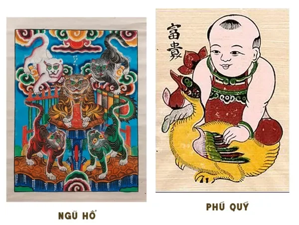 Sự khác biệt giữa tranh Hàng Trống và tranh Đông Hồ