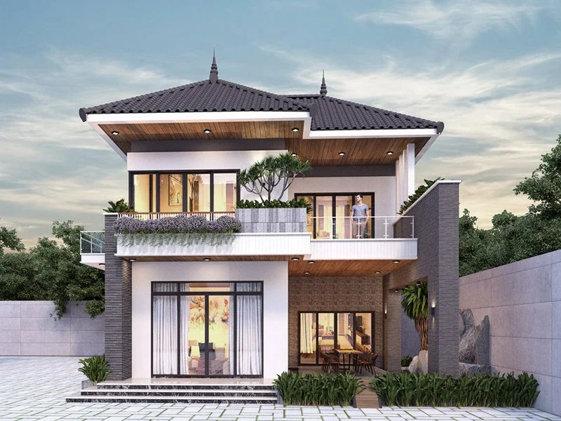 Những mẫu biệt thự 2 tầng đẹp nhất 2024