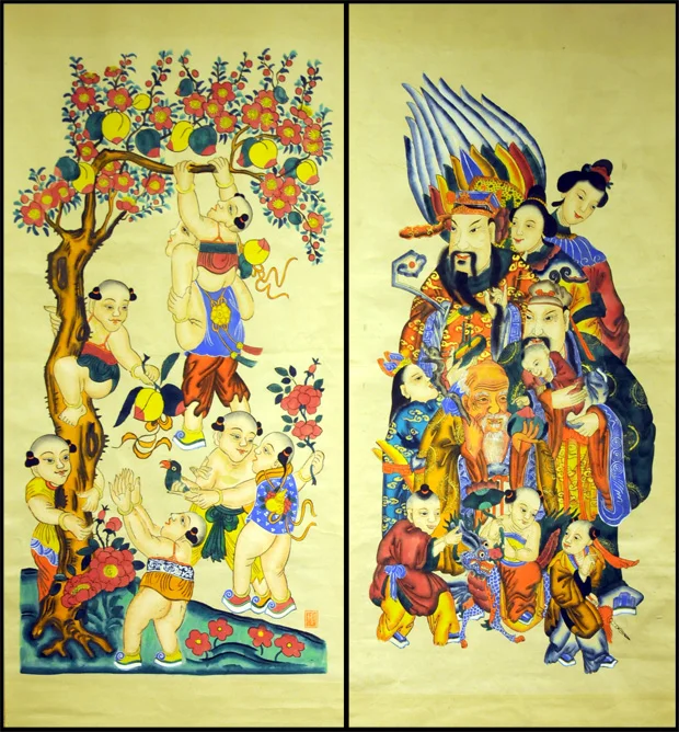 Chơi tranh Tết, thú chơi tao nhã cần được gìn giữ và bảo tồn: Kỳ 2 "Tranh Hàng Trống" - Hoàng thành Thăng Long