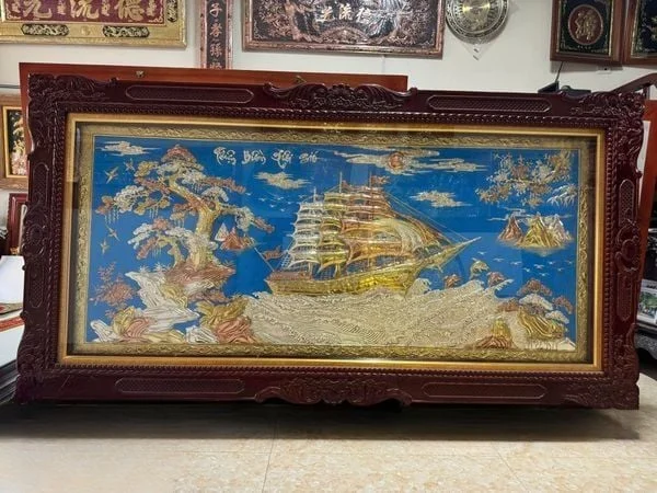 Tranh thuận buồm xuôi gió chất liệu cao cấp